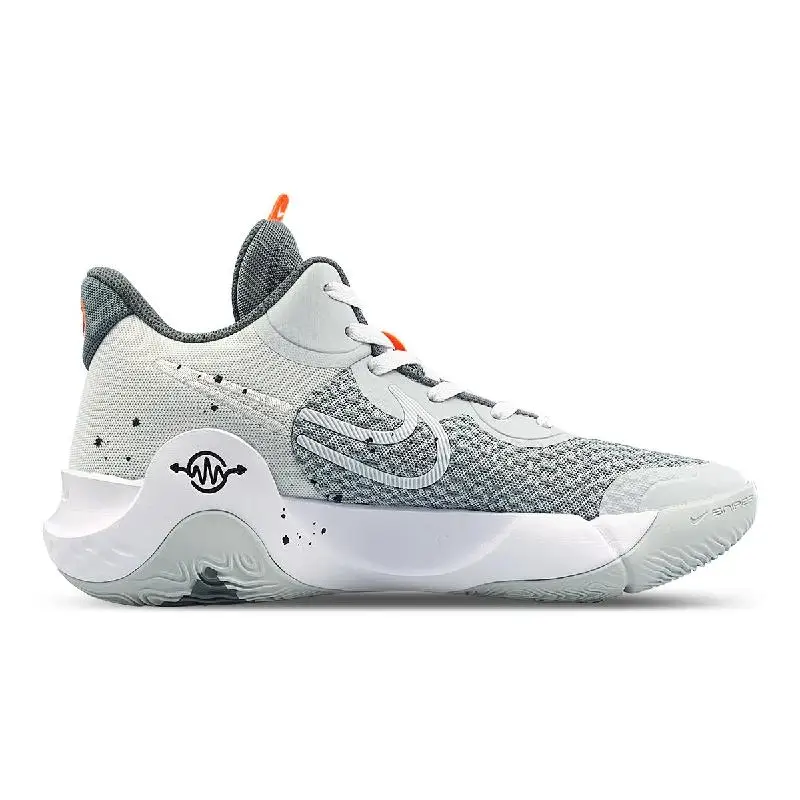 【Customize】Nike KD Trey 5 IX Basketball Shoes Unisex Mid-top White/gray/black Sneakers shoes CW3402-011