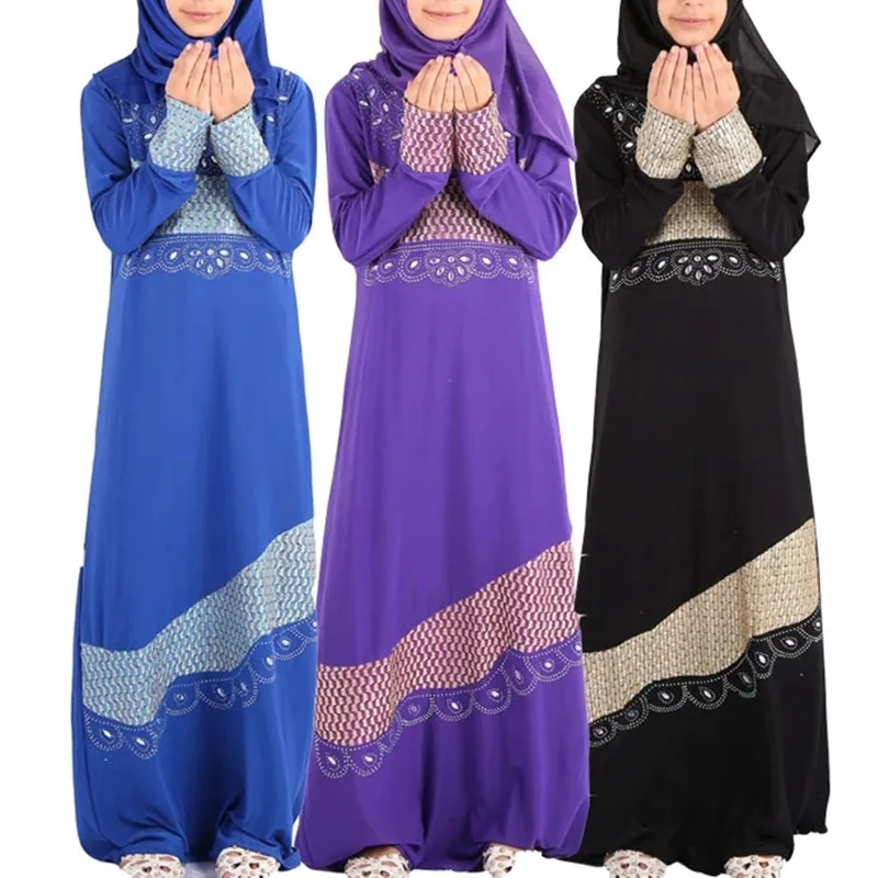 2 шт., мусульманские платья для девочек