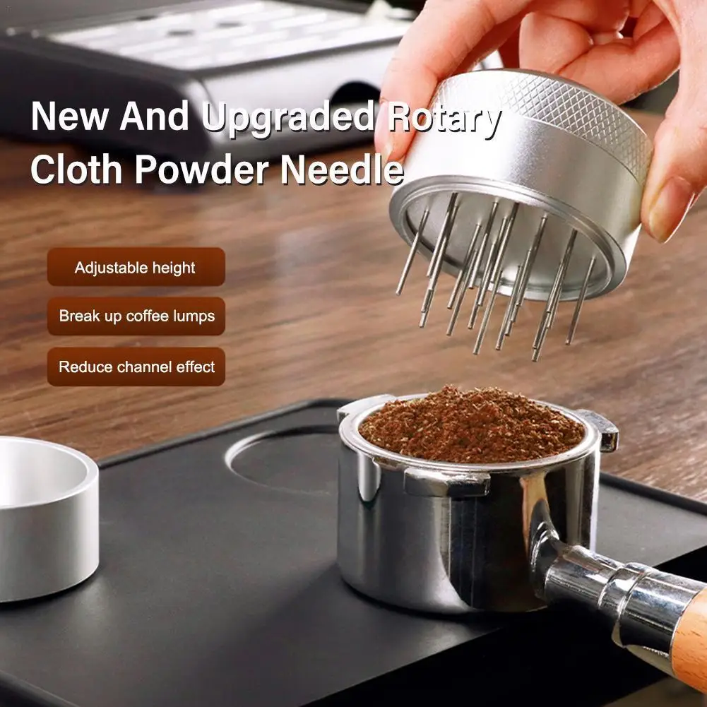 

51/53/58mm Coffee Needle Distributor dles Espresso Stirrer Distributor Powder Channeling Cafe Espresso Powder Stirring Stir C0E9