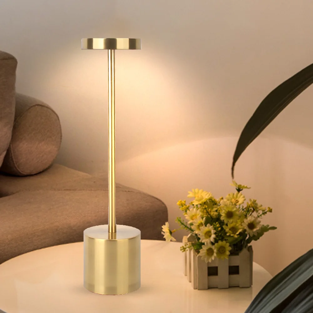 

Modern LED Table Lamp USB Rechargeable Dimmable Eye Protection Study Bedside Touch Night Light Cafe Restaurant Living Room