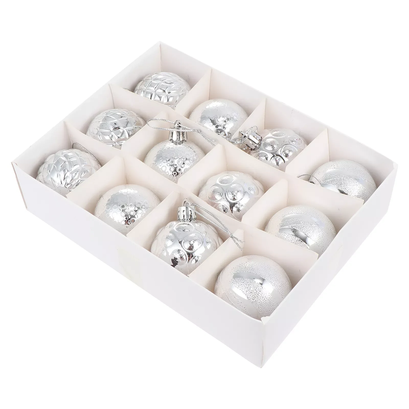 

12 шт., декоративные подвесные шары для рождественской елки