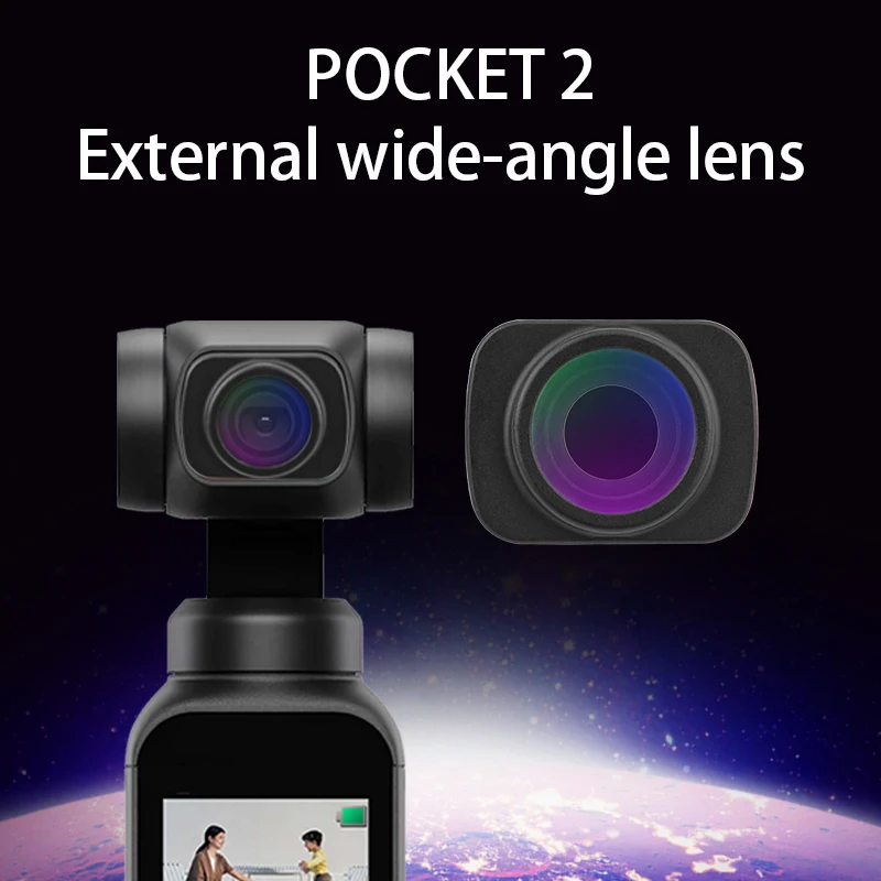 

for DJI OSMO Pocket Wide Angle Lens Gimbal Accessories Magnetic Wide Angle Camera Lens Filter for Pocket 2 Accessories