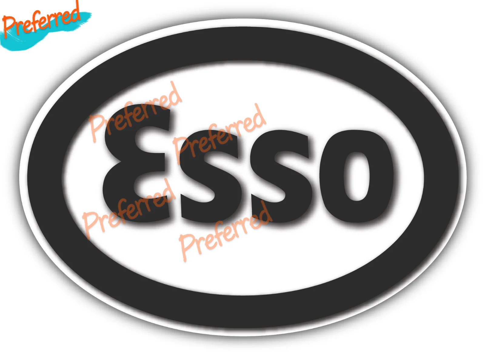 Высококачественные автомобильные наклейки Esso для мальчиков и девочек винтажные