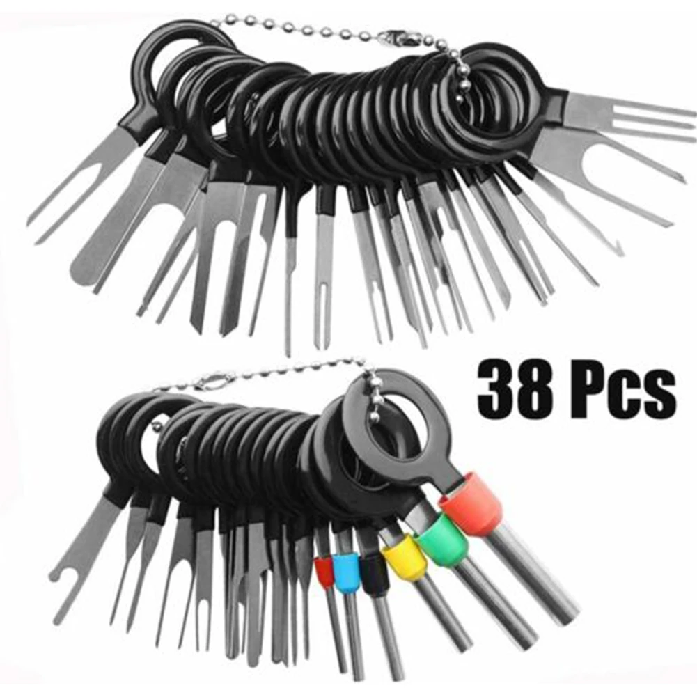 38pcs/set Car Terminal Removal Tool Electrical Wire Crimp Connector Pin Extractor Kit Automobiles Repair Hand Tools