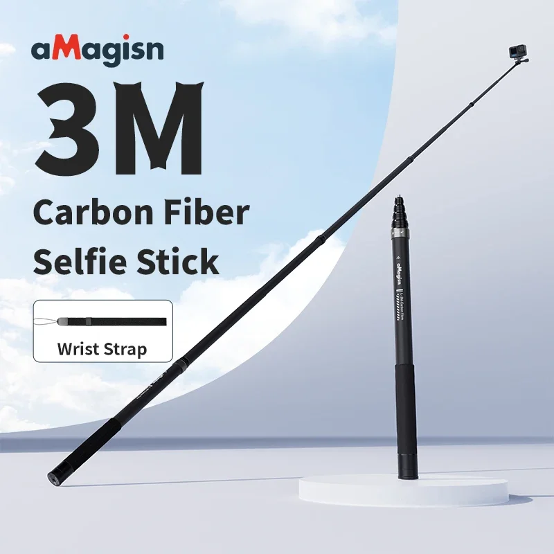 Палка для селфи из углеродного волокна 3M Insta360 X3 / ONE X2 RS алюминиевого сплава GoPro Hero