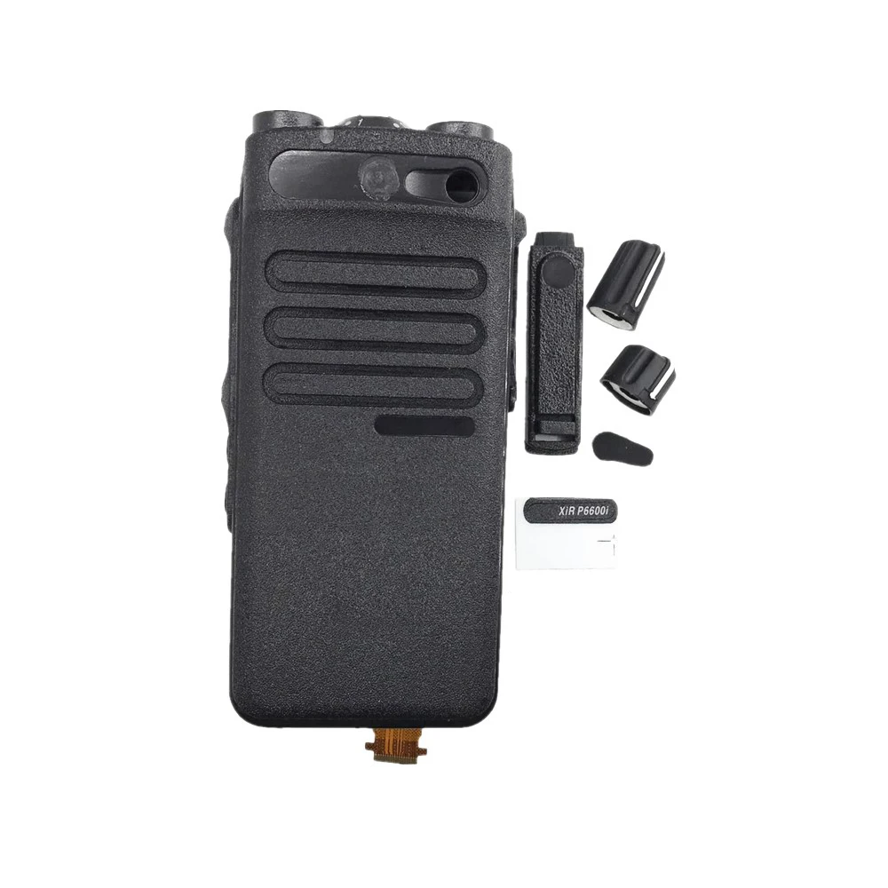 New Housing Case Front Shell W/Horn Flex Cable Knob Dust Cover For Motorola XiR P6600i DEP550e XPR3300e Radio Walkie Talkie