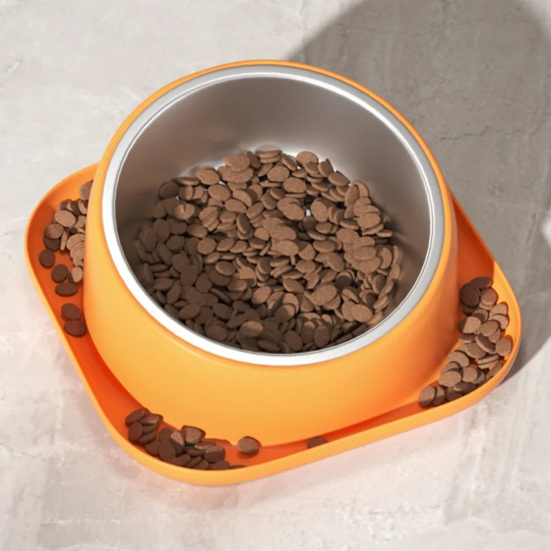 Миска для кошек собак База 2-в-1 Диспенсер воды Корм Кормушка питьевой Медленная