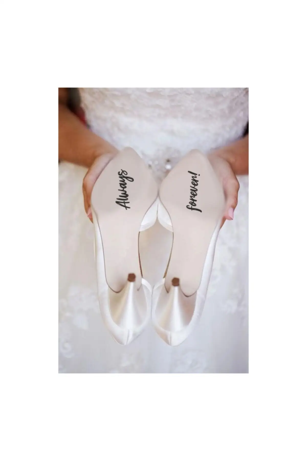 

Always Forever-Bridal Shoes Tag henna bride veil welon