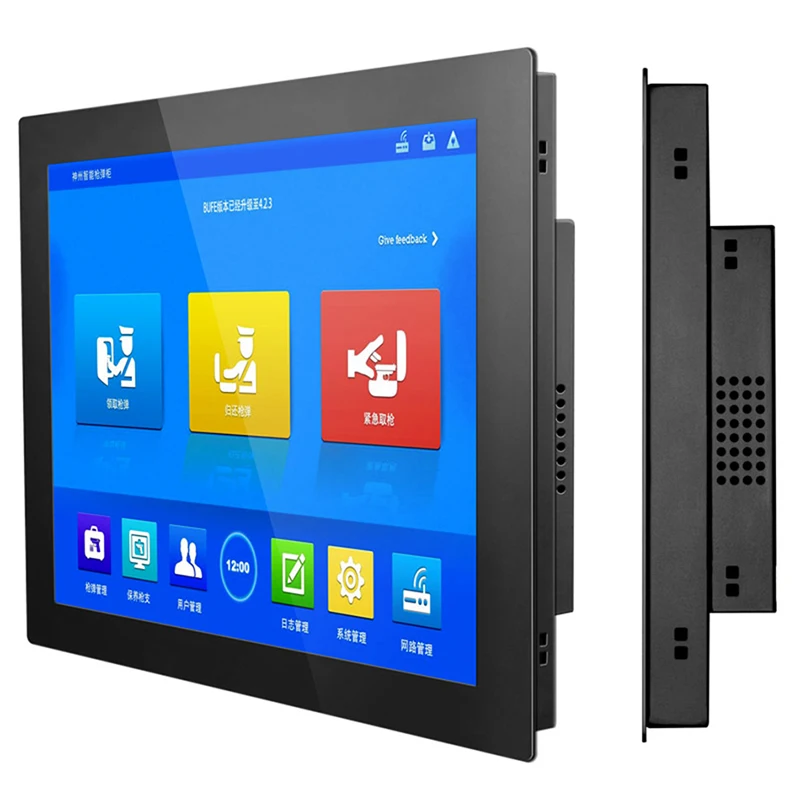 

12"14"15" Resistive Touch Industrial Panel Computer Core i3-6100U 4GB RAM 256GB SSD 19/21.5" Inch Embedded AIO PC