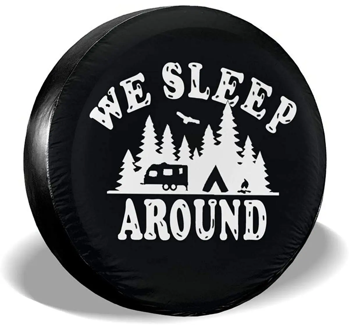 

We Sleep Around Spare Tire Cover Protector Universal Fit Tire Covers Wheel Diameter 23" - 33" Suit for Jeep