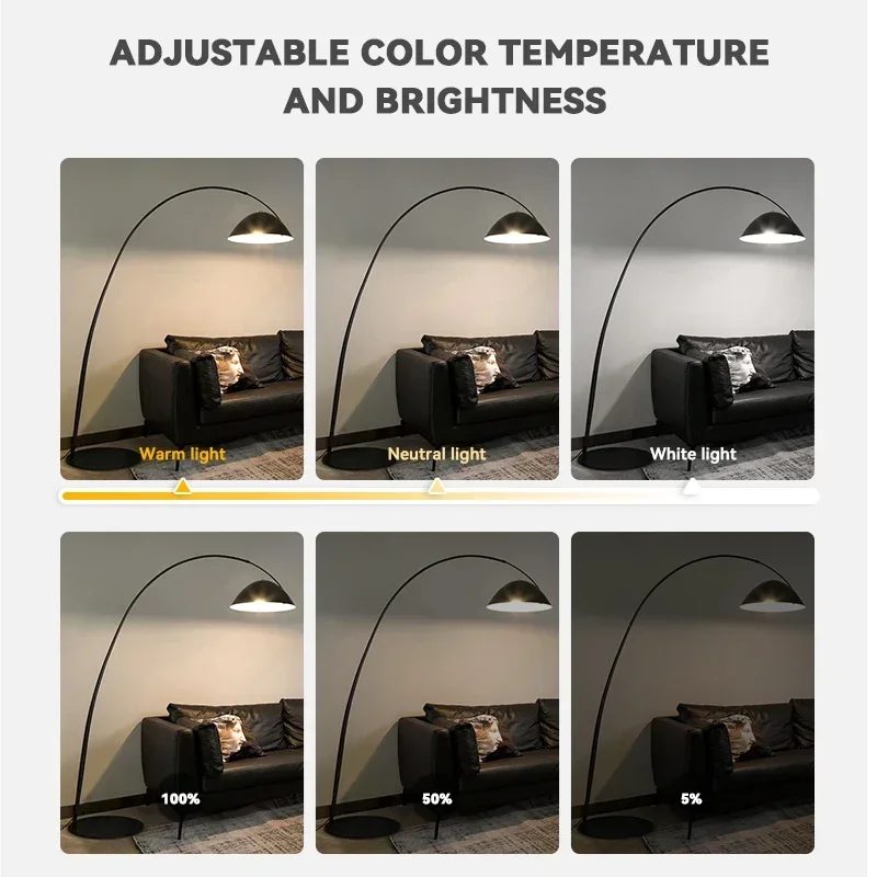 Торшер светодиодный в скандинавском стиле