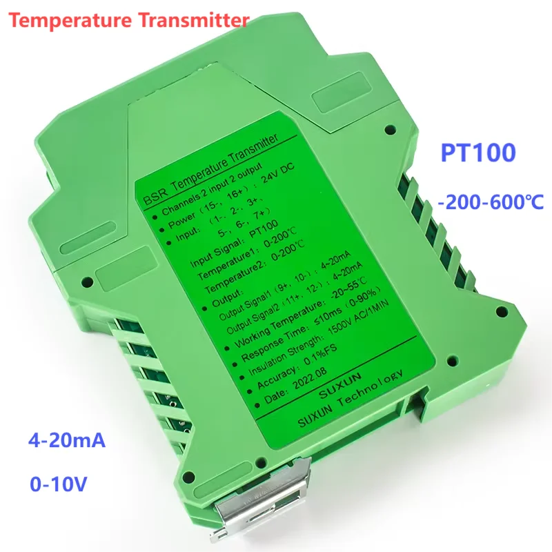 

Преобразователь сигналов PT100 Vadias 0-300°C 4-20 mA