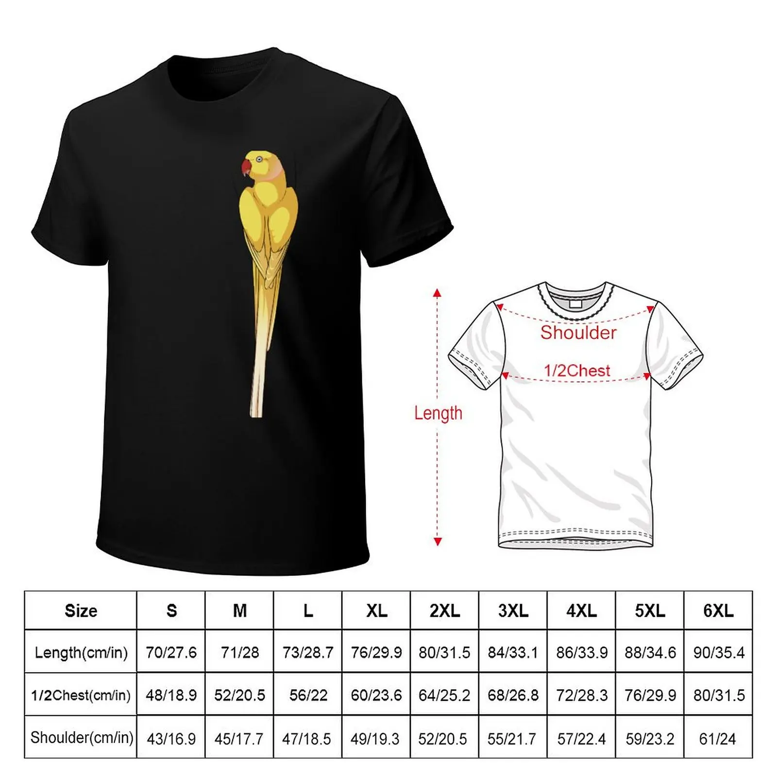 Футболка Lutino Indian Ringneck Parakeet футболка с рисунком винтажная аниме мужские футболки