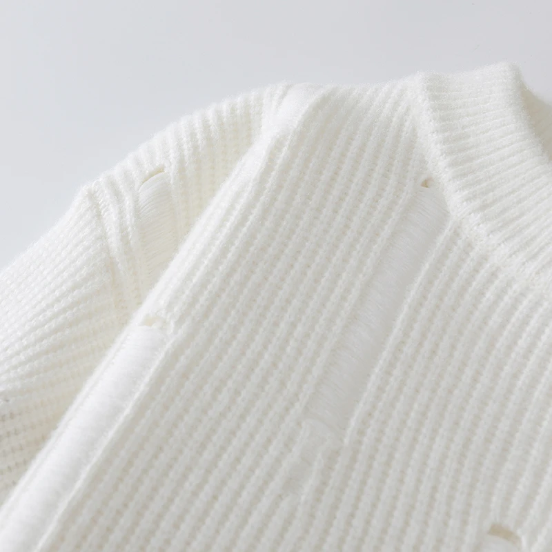 Свитер мужской осень-зима 2024 новый дизайн студенческий базовый вязаный