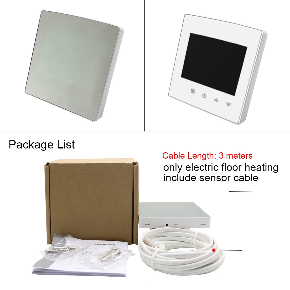 Умный термостат Wi-Fi регулятор температуры электрический подогрев пола TRV водяной