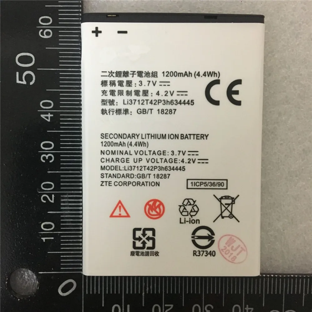 

High Quality NEW Battery 3.7V LI3712T42P3H634445 For ZTE V815W Mobile Phone Battery
