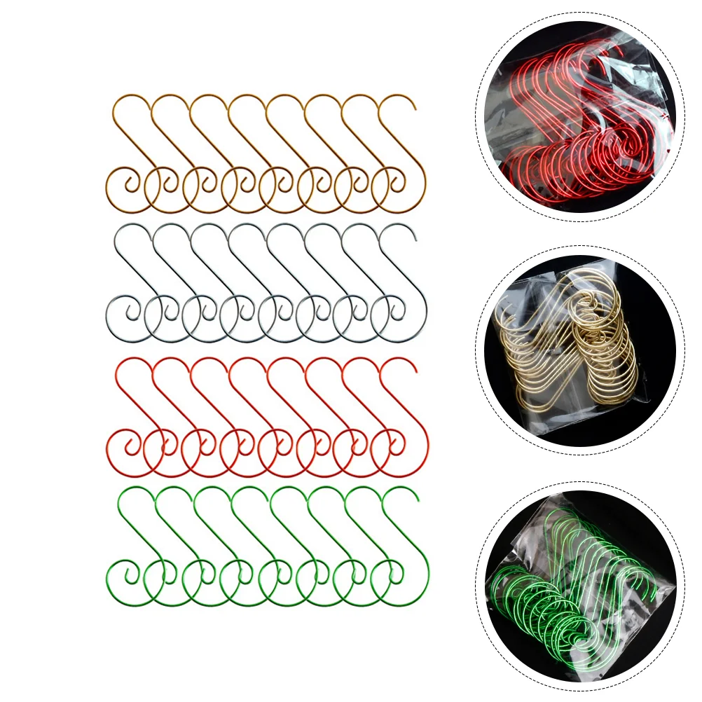 

80pcs Creative Metal Garland Hook Christmas Hanger Hook ( )