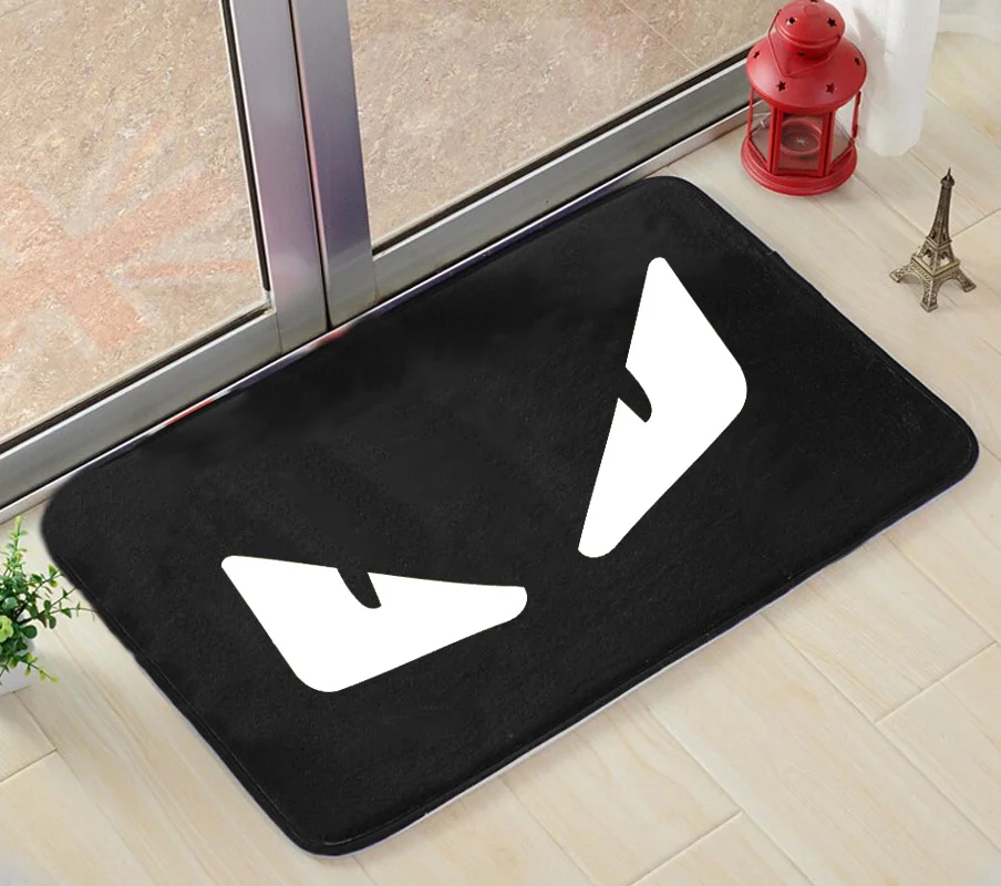 

Mats Anti Slip Floor Mat Fashion Little Monster Carpet Printed Pattern Carpet Rug for Bathroom Door Living Room