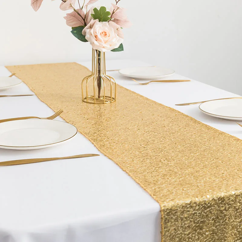 

Sequin Modern Table Runners For Wedding Decoration Sequin Christmas Birthday Baby Shower Party Home Tea Table Runner Table Cover