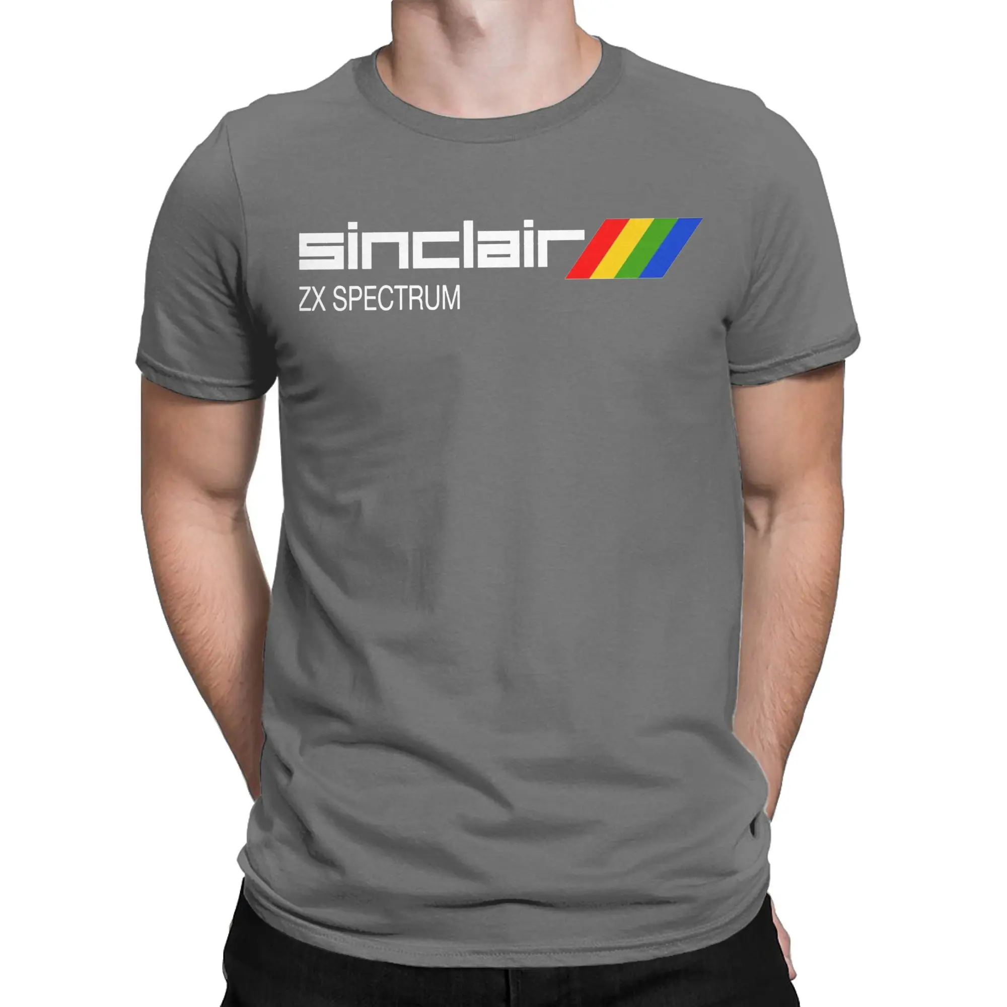 Мужская футболка Sinclair ZX Spectrum винтажные футболки из 100% хлопка с круглым вырезом