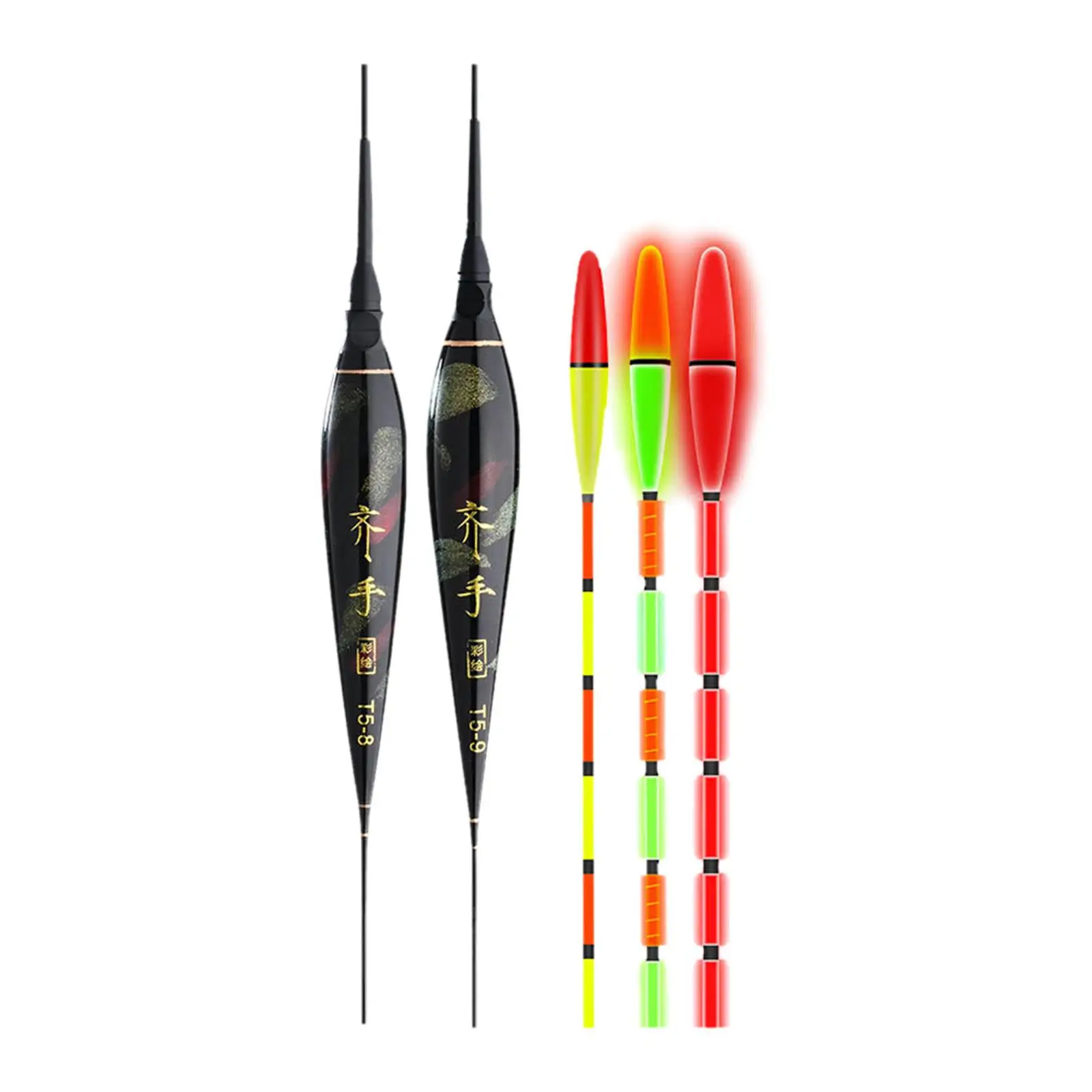 

5 шт. умный электрический поплавок для рыбалки сигнализация поплавок для рыбы поплавок Ночная светодиодная подсветка изменение цвета автом...