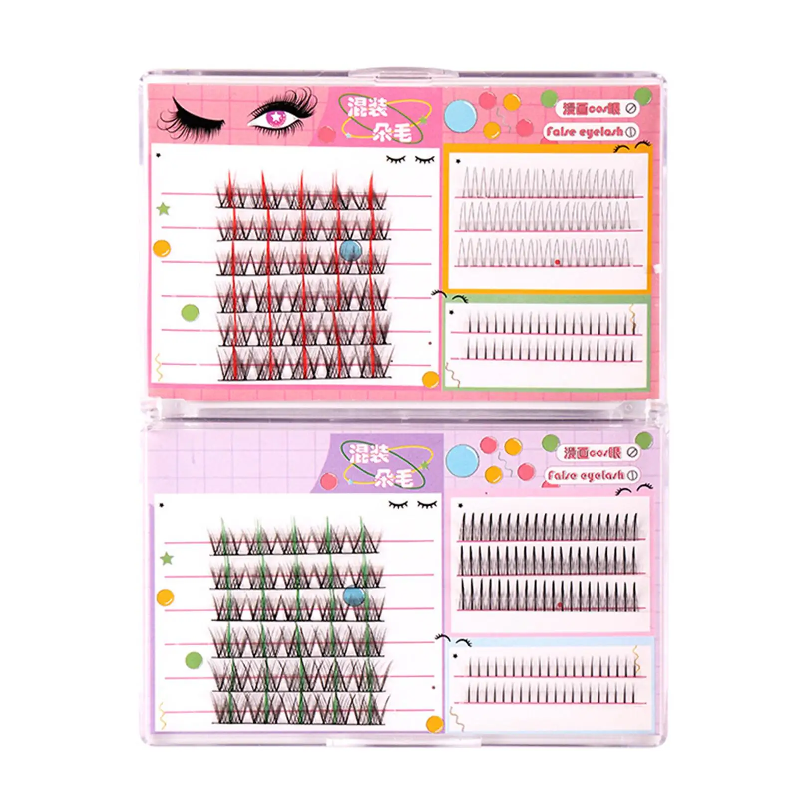 Грязные кластеры ресниц DIY Профессиональные искусственные ресницы мягкие для