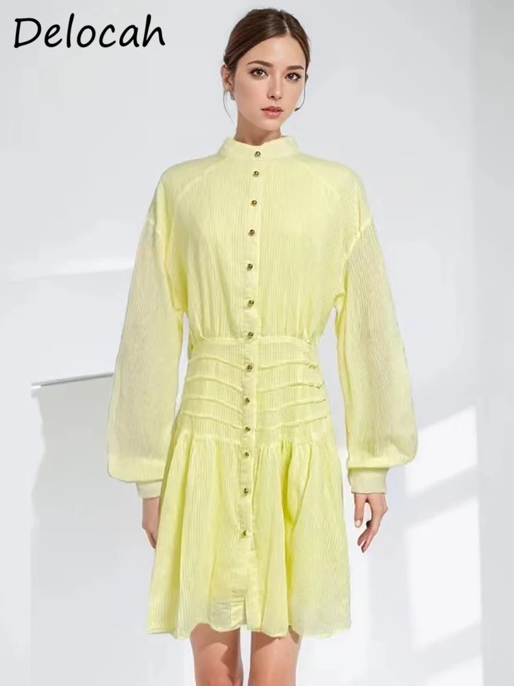 Delocah высококачественное летнее женское модное дизайнерское мини платье с