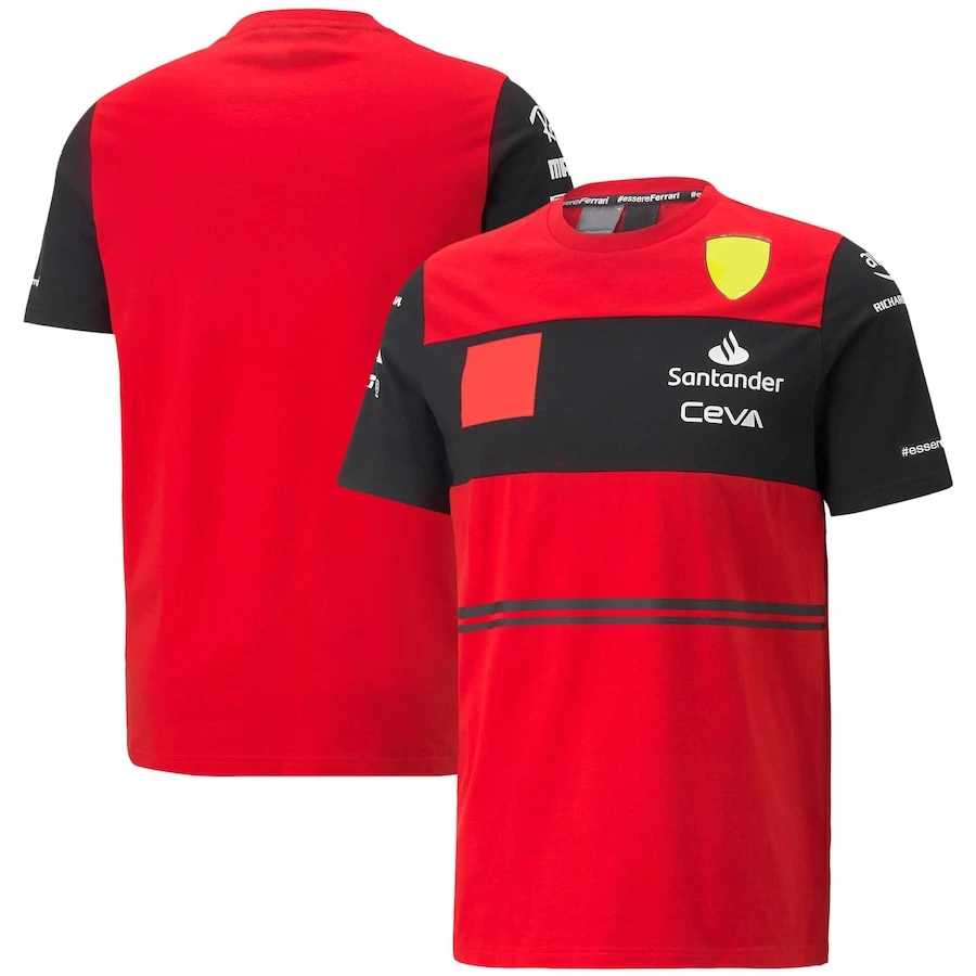 

2022 New Men's T Shirts Summer F1 Racing Short Sleeved Boys And Girls Off-road Red Short Sleeved Youth Fashion Outdoor Clothing