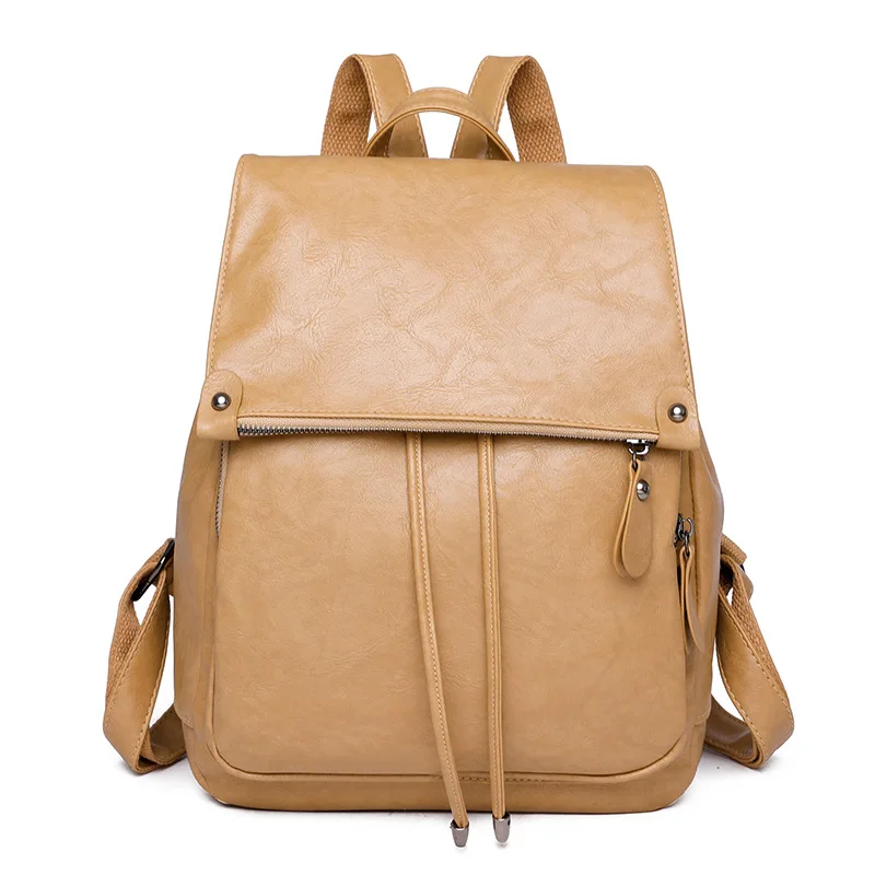 

Brand Women's Backpacks Soft Leather Shoulder Bags Women's Backpack High Quality Large Capacity Girl's Schoolbag Bolsa Mochilas