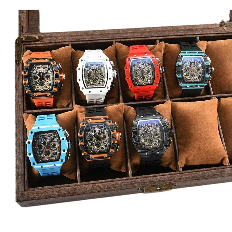 Часы наручные Hengbolong Мужские кварцевые спортивные деловые маленькие с тремя