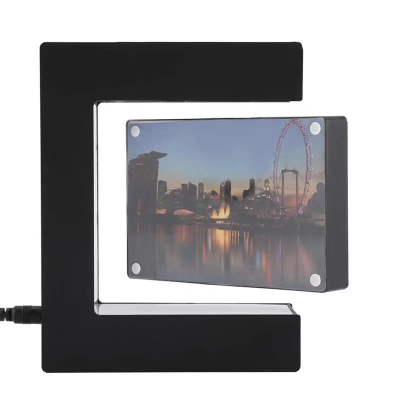 

Magnetic Levitation Photo Frame Electronic Floating Photo Frame with LED Lights For Gift Home Office Wedding Decoration