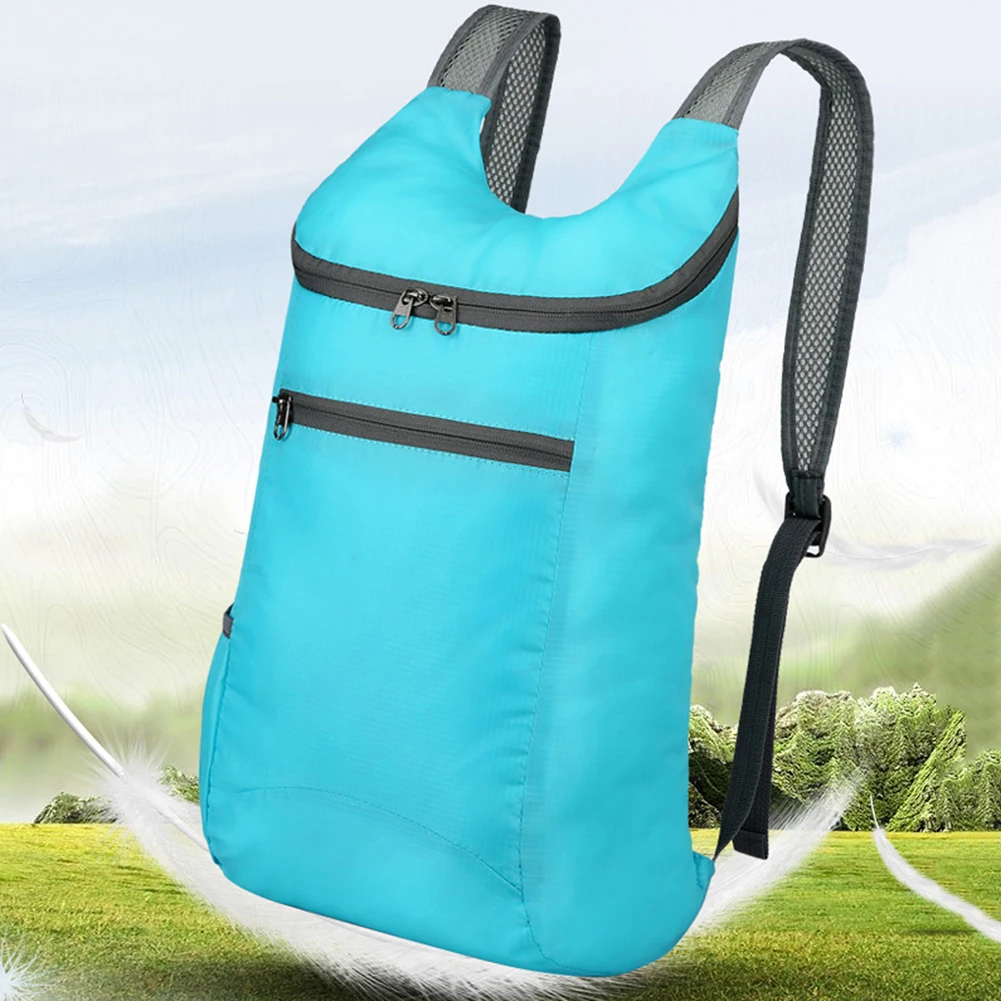 

Portable Folding Backpack Lightweight Waterproof For Hiking Camping Travel GYM Large Capacity Wear-resistant Sports Bag