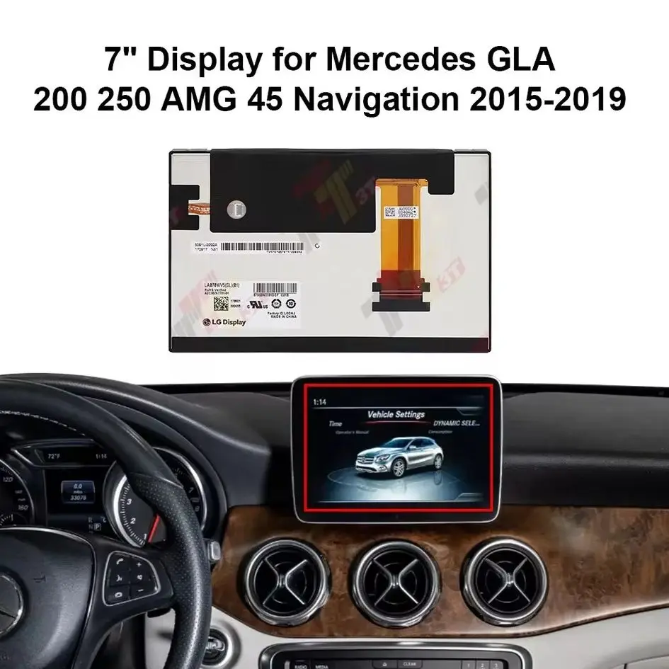 Фото 7-дюймовый дисплей LA070WV5(SL)(01) для Mercedes B-Class B250, B250e, C-Class C200, C250, C300, C350, GLA, GLC 300, AMG GLC 43, 63 Navigation №4