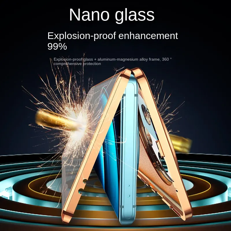 360 полная защита металлический бампер прозрачное Переднее стекло для Vivo X100 чехол