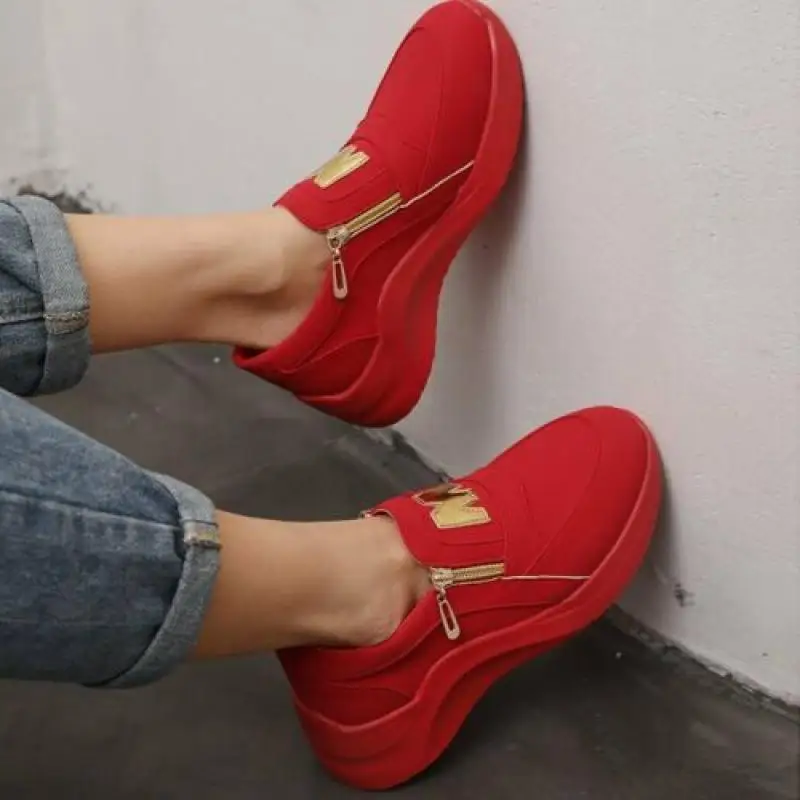 

Женские кроссовки на массивной платформе, повседневные кроссовки для бега, новая спортивная обувь без шнуровки