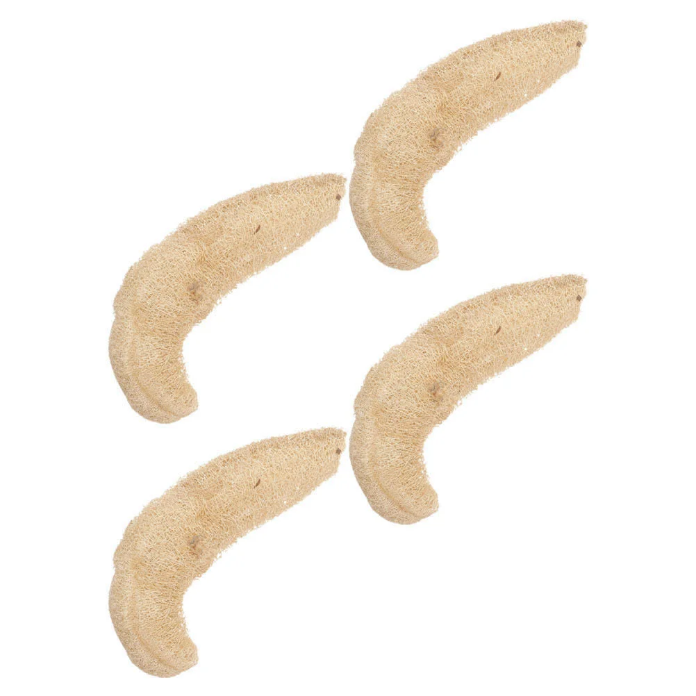 4 шт. отшелушивающие губки для мытья тела из тыквы натуральной люфы шариковые