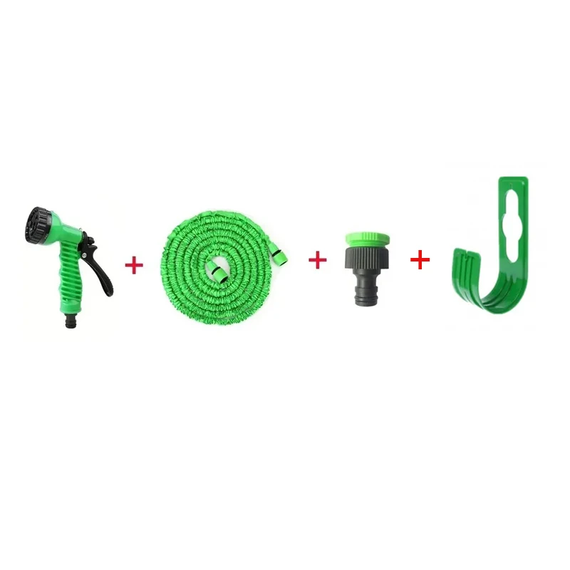 Регулируемая зеленая модель гибкая катушка для садового шланга
