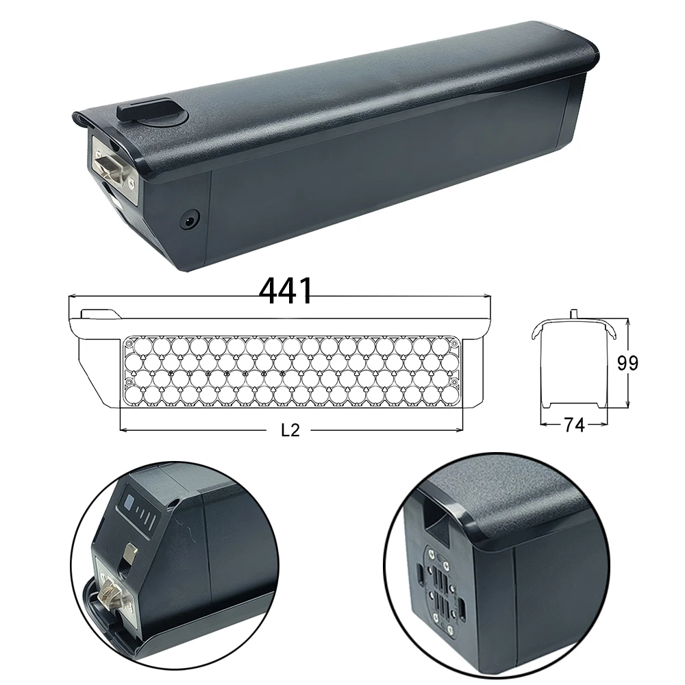 Интегрированный аккумулятор Reention Rhino 48 В 10 4 Ач 14 15 17 5 840 Втч для FAFREES FF20 Polar Hiboy P6 Ride1up