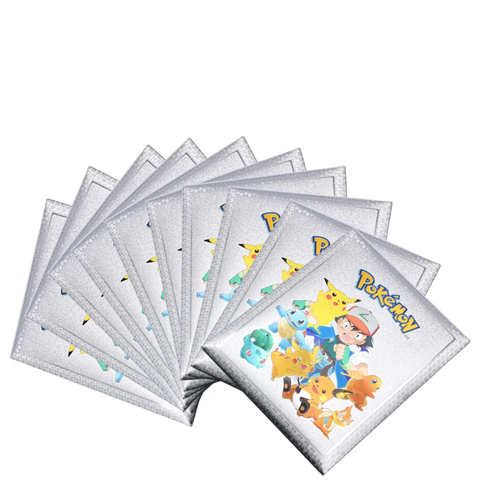 54 шт./компл. карты Pokemon Metal Gold Vmax GX Energy Card Charizard Pikachu редкая коллекция Боевая