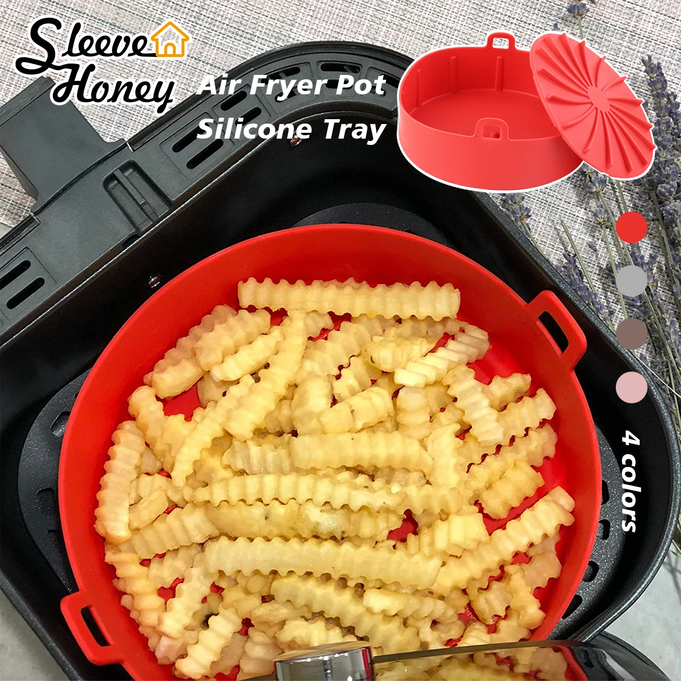 Силиконовый горшок для фритюрницы многоразовая силиконовая корзина выпечки