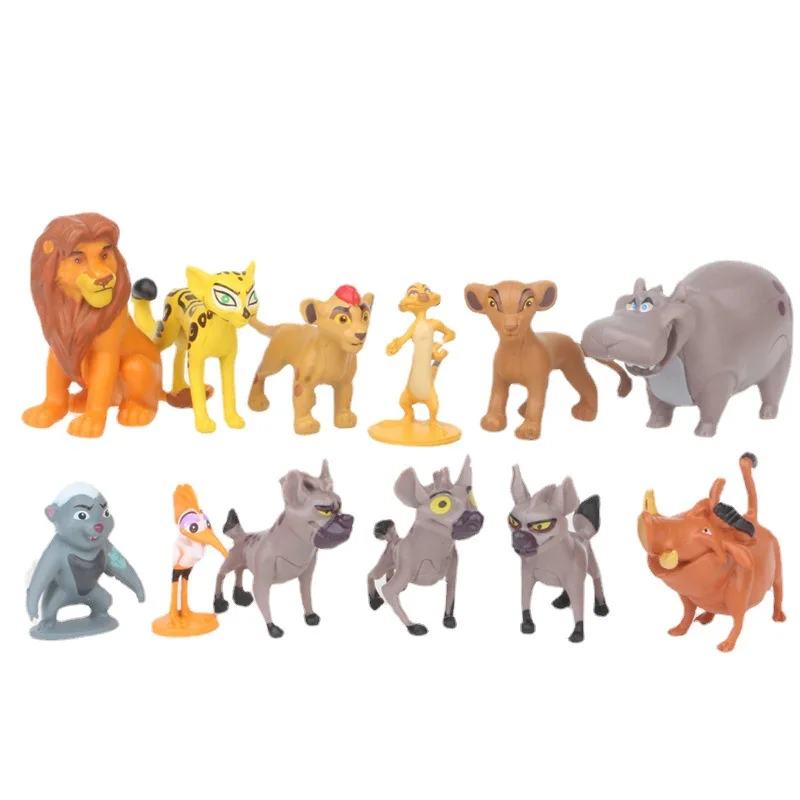 

12 models of The Lion King hand puppet The Lion King Simba Wood Fasha Scar toy doll model ornament children's toys gifts