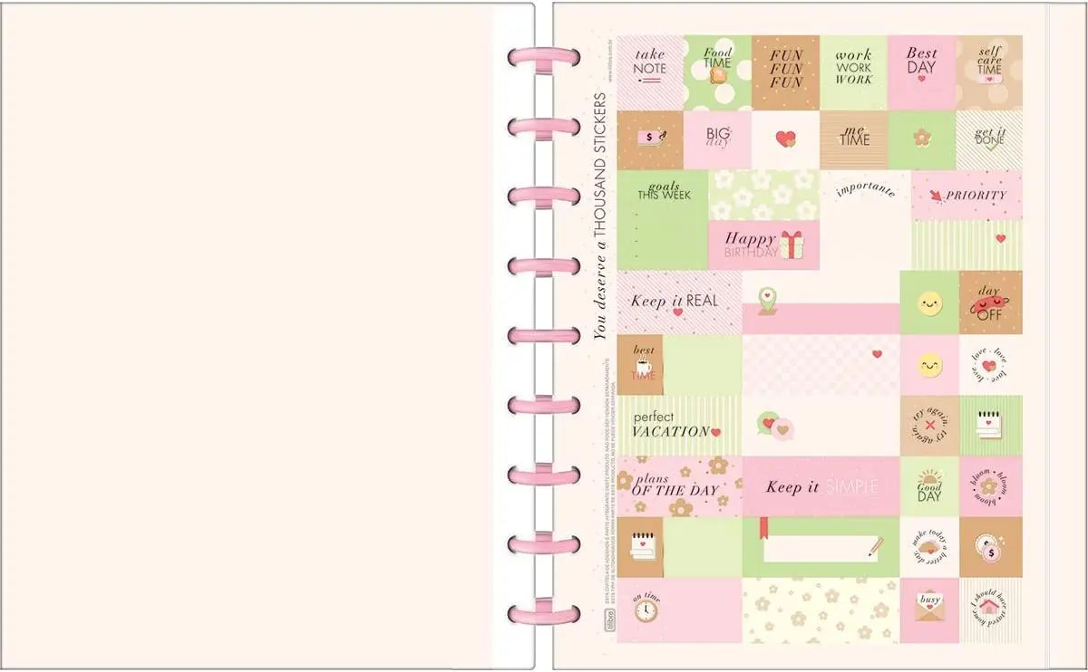 

Caderno Tilidisco Capa Dura Colegial 1 Matéria Soho 80 Folhas - Modelo 341665 Cor multi-colored notebooks com frete grátis