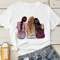womens t shirt graphic short sleeve tshirt tops best sisters girlfriends friends t shirt women kawaii t shirt female tee print
