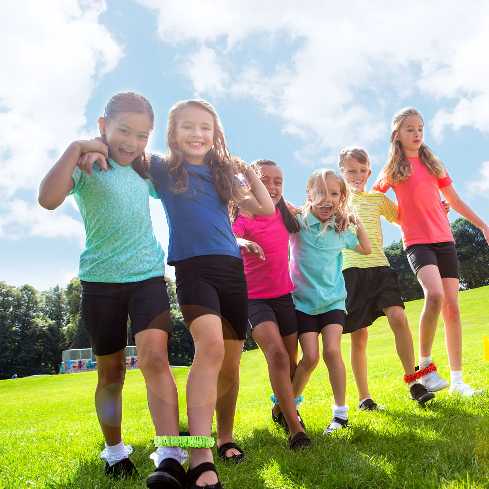 Ноги гоночные ленты 3-галстуки принадлежности для вечеринок набор детей семьи