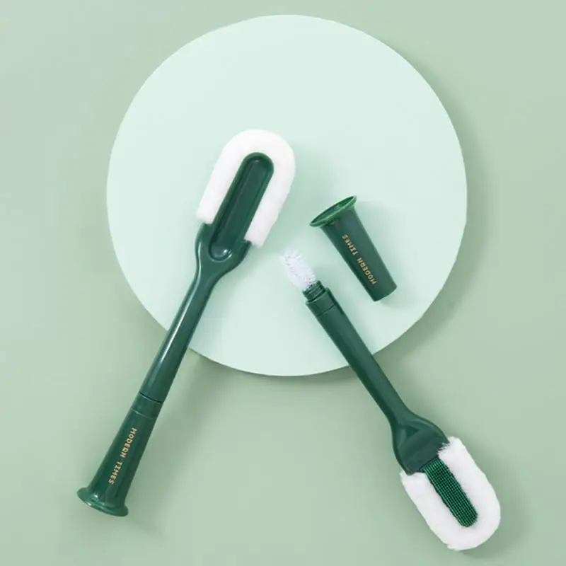 

Multi-functional Cup Brush Long Handle Cleaning Brush Double-head Household Decontamination Sponge Washing Kitchen Bottle Brush