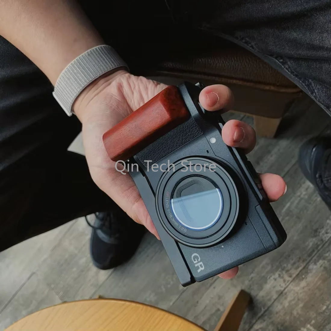 Фото Деревянная рукоятка, быстроразъемный L-образный кронштейн для Ricoh GR2 GRII Ricoh GR 2, дерево №3