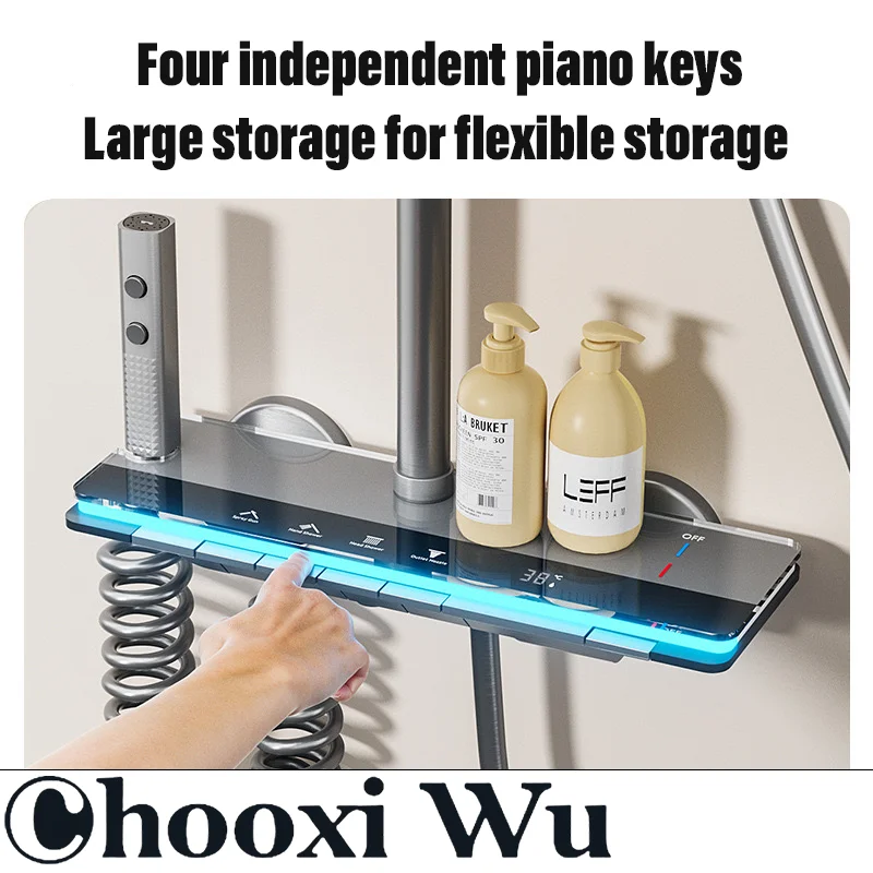 Набор для душа CHOOXIWU из меди ванной комнаты кнопки в пианино регулятор