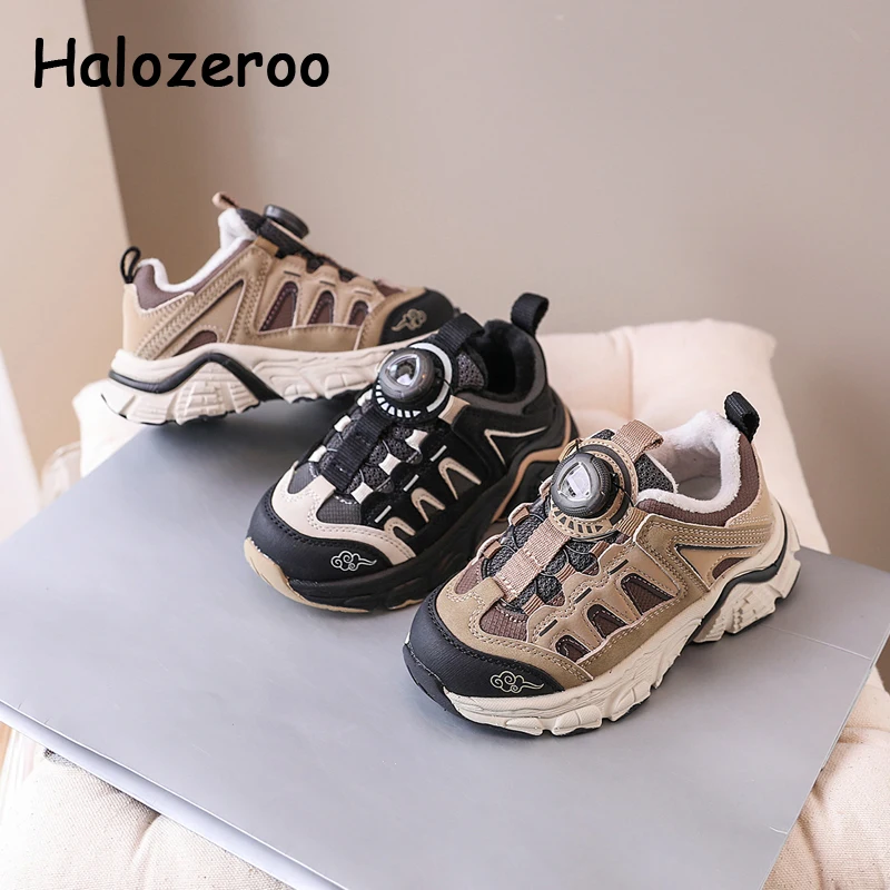 

Детские кроссовки без шнуровки, теплые, повседневные, мягкие, брендовые, для зимы