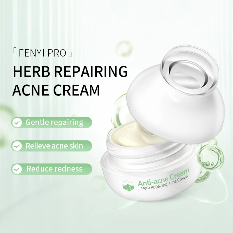 

Natural Acne Cream Freckle Scar Oil Control Moisturizing Whitening Shrink Pores Relieve Serum Facial Cream Skin Care TSLM1