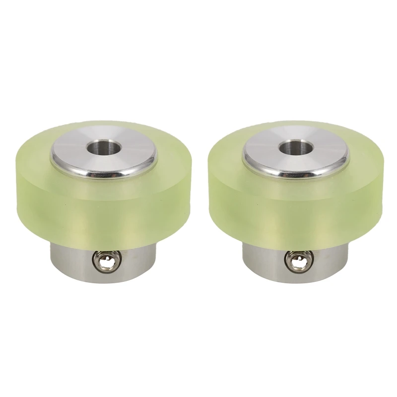 

2Pcs 100Mm Aluminum Polyurethane Industrial Encoder Wheel Measuring Wheel For Measuring Rotary Encoder